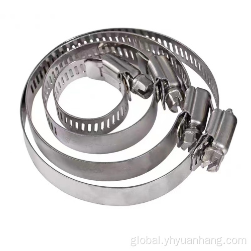 Stainless Steel Adjustable Worm Gear 304 Stainless Steel Gas Hose Clamp Manufactory